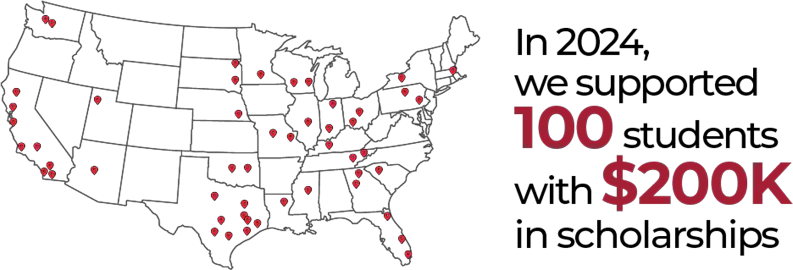 De 2024, 100 estudiantes recibieron ayuda con $200,000 en becas